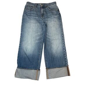 Madewell Petite Superwide-Leg Jeans in Fannin Wash 28P
